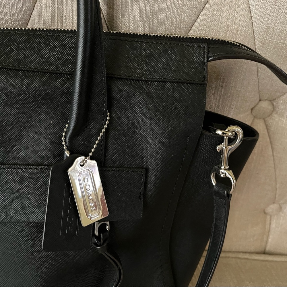 ❌SOLD❌COACH Bleeker Riley saffiano large black leather purse, 30149, EUC - Picture 4 of 15